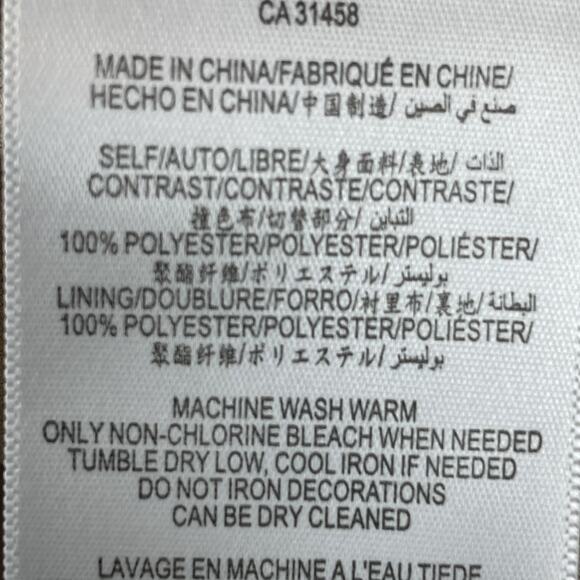 BCBGMAXAZRIA Averil Mesh Sequin Tiered Mini Dress XXS Nude Black Tan - Picture 10 of 10